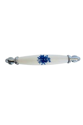 Porcellana Perla (9,6cm)-Porcelain Cover Cabinet Drawer Kitchen Bathroom Furniture Handle Handle Kulb Kulb-Yakut96Mm-Stk3348
