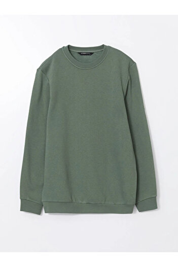 LC Waikiki Ανδρικό φούτερ με μακρυμάνικο εμπριμέ LCWAIKIKI Basic Crew Neck