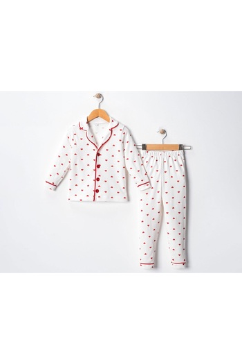 Little Pumpkin Red Heart Wicked Seasonal Baby Pajamas Set