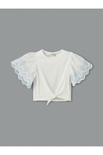 LC Waikiki Crew Neck Girl's Crop T-Shirt