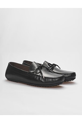 Cabani Μαύρο ανδρικό loafer από γνήσιο δέρμα
