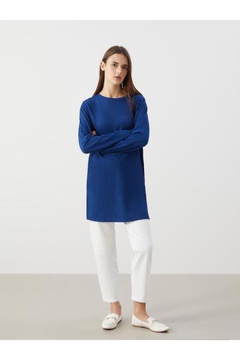LC Waikiki Lcwaikiki Basic Crew Neck Textured Women's Tunic