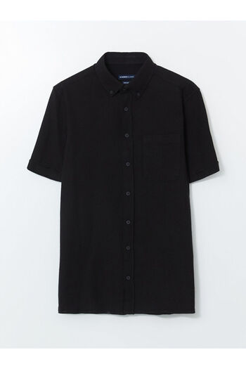 LC Waikiki Чоловіча сорочка з попліну LCWAIKIKI Classic Regular Fit з коротким рукавом