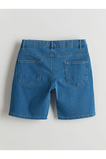 LC Waikiki Boys' Jean Shorts with Adjustable Elastic Waist