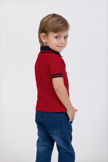 Besimo Kids طقم من قطعتين للأولاد بياقة بولو وتي شيرت من الجينز