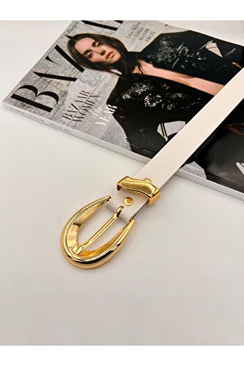 MODAM HİFA Gold with Bridge Curea pentru femei Curea pentru pantaloni Curea pentru rochie Curea pentru cămașă Curea pentru haină