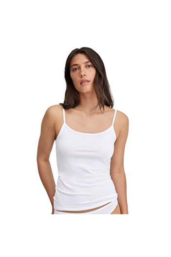 Calida Damen Spaghettitop - Essential Cotton, Unterhemd, Top, Jersey, einfarbig
