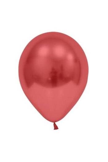 Parti Dükkanım Red Chrome Balloon 5 Pieces (30 Cm)