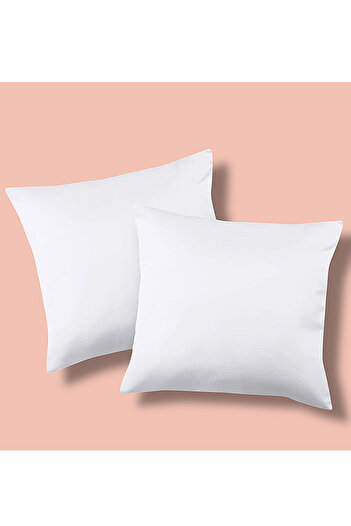 BİRHOME 2-Piece Throw Pillow Ultra-Soft with Bead Filling 45X45 cm Square High Quality