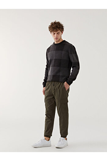 LC Waikiki Khaki Standard Fit Gabardine Men's Jogger Pants