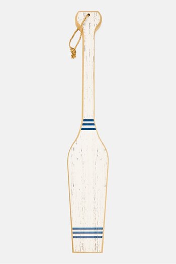 Muy Mucho Wooden Decorative Paddle, White Combo