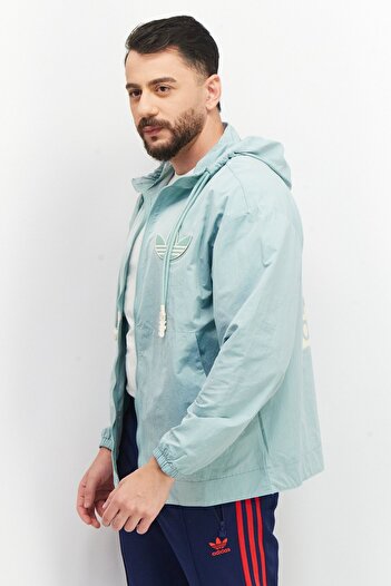 adidas Men Sportswear Fit Outdoor Windbreaker Jacket, Mint Green