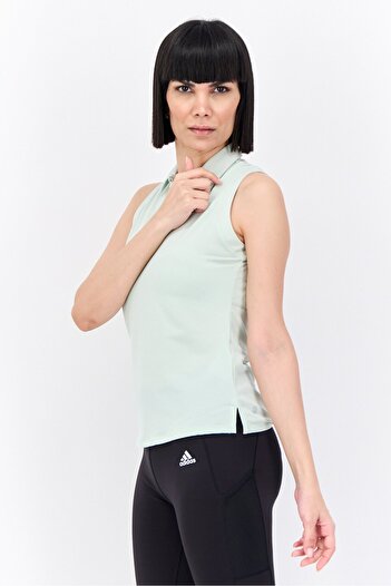 adidas Women Sportswear Fit Sleeveless Training Top, Mint Green
