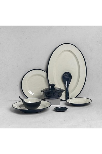 cc bin shihon Premium Melamine Dinner Set 40 Pieces Service for 6 Melamine Plates Set Healthy Melamine Dinner Set