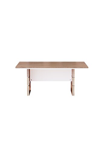 Mahmayi Zelda Conference Table Truffle Brown Davos Oak | Office Conference cum Meeting Table_180cm