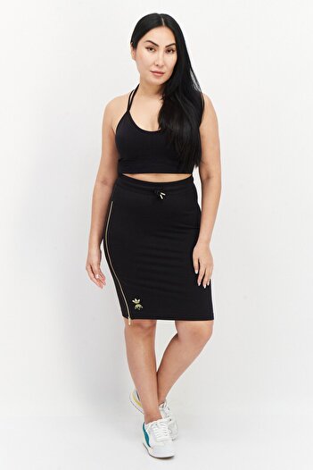 adidas Women Sportswear Fit Drawstring Outdoor Mini Skirt, Black