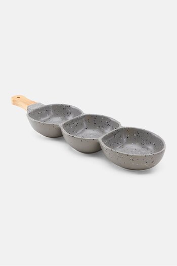 Ladelle Ceramic Sanctuary Terrazzo Serve Stick, Grey