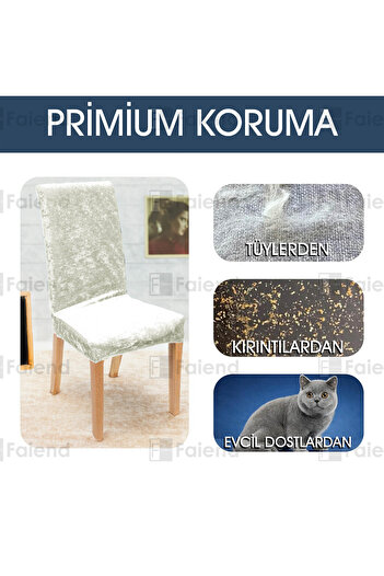 bibaha Kadife Sandalye Örtüsü Sandalye Kılıfı Mutfak Sandalye Örtüsü