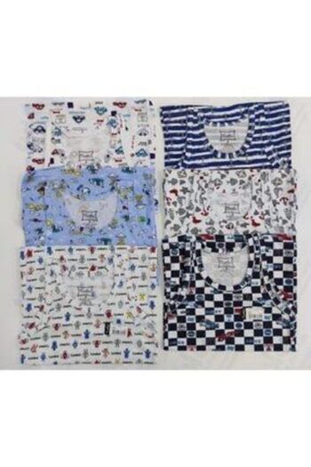ENTAHA Boy's Mixed Color Elastane 6-Piece Undershirt
