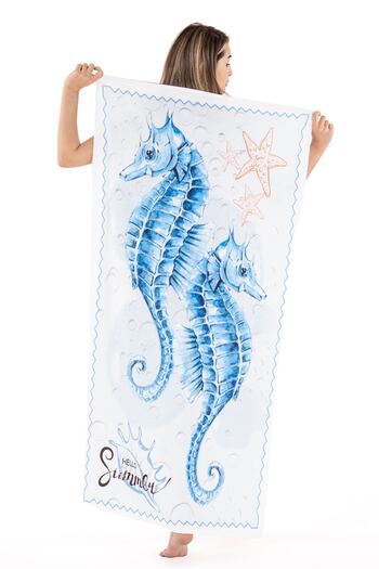 Akaystore 100% бавовняний пляжний рушник з візерунком | Банний рушник 75 x 150 см