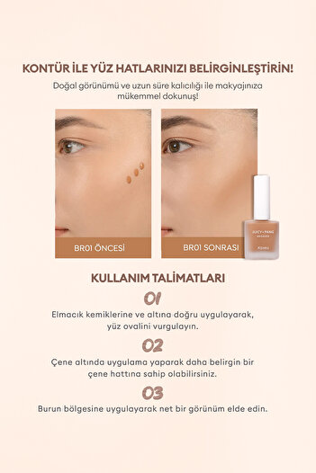 Missha Kolay Uygulanılabilen, Kalıcı, Doğal Görünüm Sunan Likit Bronzer Juicy-pang Water Bronzer (BR01)