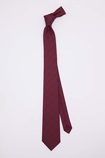 Tudors Classic Pocket Handkerchief Patterned Claret Red Tie