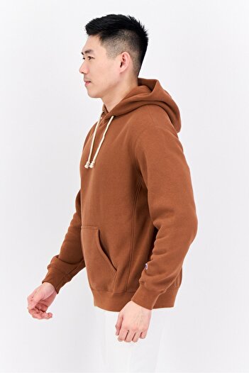 Champion Men Sportswear Fit Long Sleeves Outdoor Hoodies, Brown