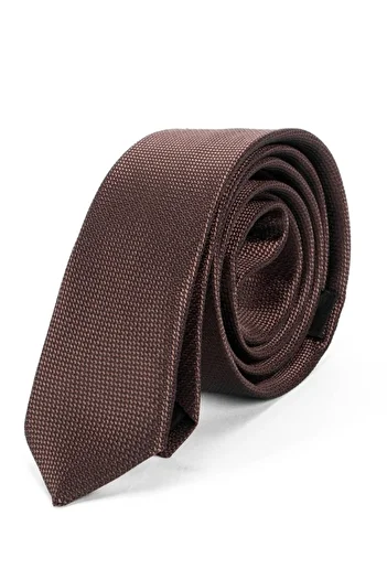 Tudors Dobby Brown Tie
