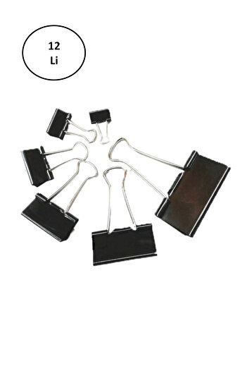 Rubenis 19 Mm Double Clip - Metal Clamp 12 Pack