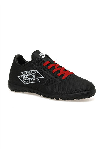 Lotto Moment Tf 3Fx Men's Black-Red Astroturf Football Shoes