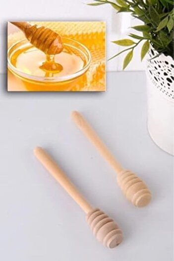 STOREMAX 4 Pieces of Special Production Handmade Wooden Honey Spoon, Set of 4 Wooden Honey Spoons