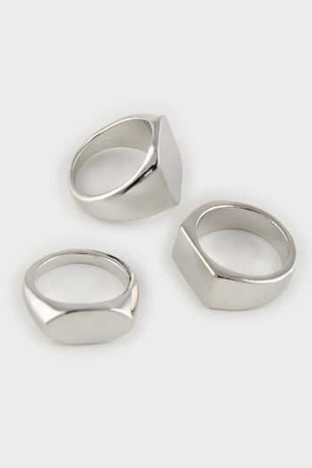 DeFacto Women's 6-Piece Silver Rings E4484Axns
