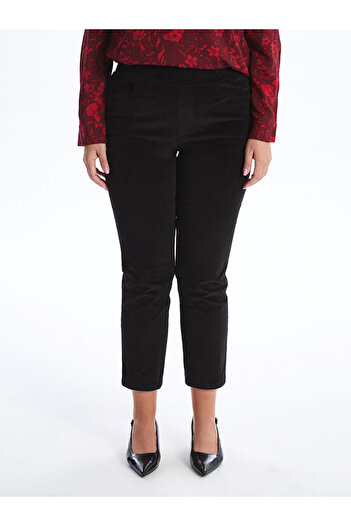 LC Waikiki Women's Velvet Pants with Elastic Waist