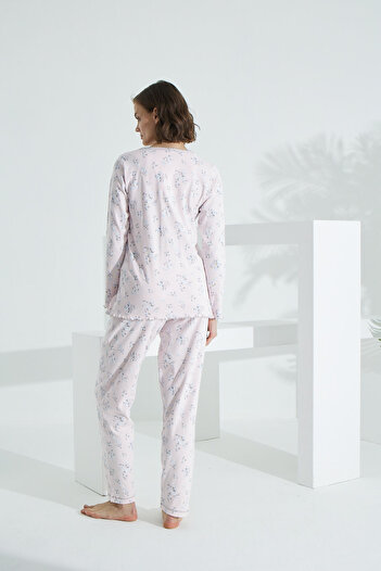 Evia Angelique %100 Pamuk Uzun Kol Kadın Pijama Takımı 21503