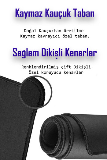 HELİXSUN 70x30 Cm Gaming Oyuncu Mouse Pad Kaymaz Taban Büyük Klavye Fare Altlığı Mousepad