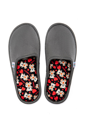 Twigy Amore Gray Women's House Slippers - Size 36/41