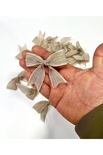 Nikah Şekeri Market 25 Τεμάχια Nopeli Ribbon Linen - Έτοιμο στολίδι για δώρο, αρραβώνα και γάμο
