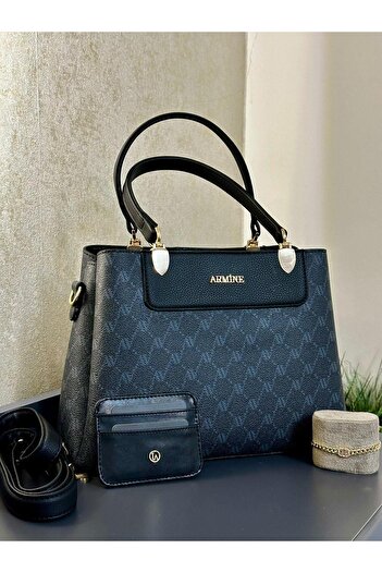 Armine Hand and Arm Bag - with Card Holder and Bracelet Gift, Shoulder Bag Vs.Blkt.0139