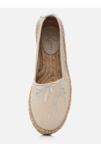 Su Espadril Naima Ekru-gümüş Kadın Düz Espadril