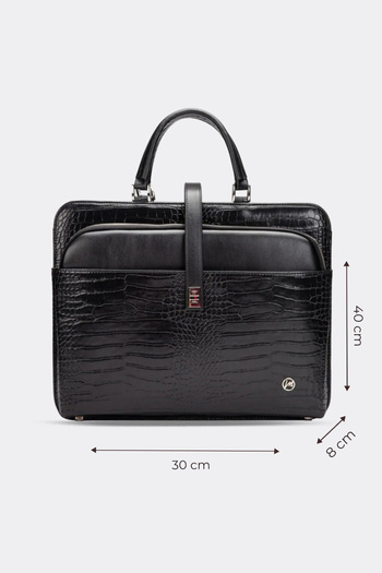 MORCA Geanta pentru laptop pentru femei, neagra