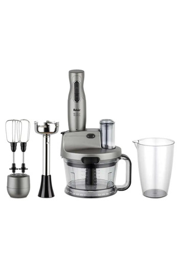 Fakir Mr.Chef Quadro 1000W Blender Set - Silver Stone