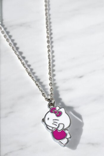MakeWell Hello Kity My melody Kuromi Kedi Tasarımlı Çocuk Kolyeleri Çocuk Kolyesi