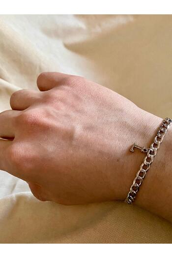 bijoux uniques Anti-Tarnish 316L Steel Bracelet with Letter L