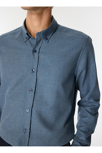 ALTINYILDIZ CLASSICS Slim Fit Slim Fit Ανδρικό τζιν πουκάμισο - Ιστιοπλοϊκό με κουμπιά