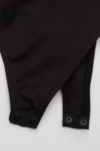 Quzu Thin Strap Bodysuit Black