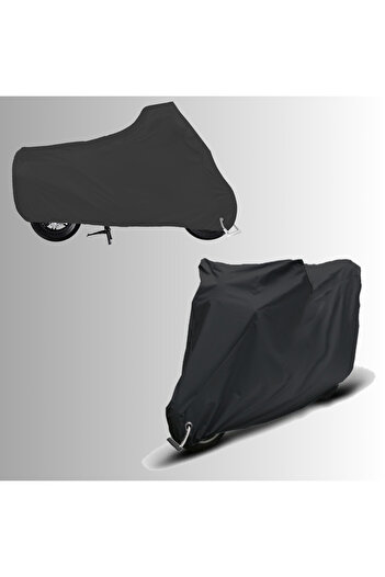 Breen Black Mondıal 100Mfm Durable Lock Compatible Waterproof Motorcycle Tarpaulin