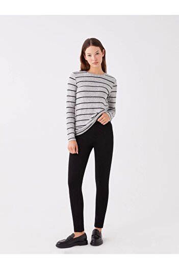 LC Waikiki Lcwaıkı Basic Black Women's Elastic Waist Solid Leggings