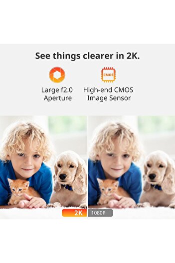 SwitchBot Baby Monitor with Camera, Audio Two-Way Talk, Pan/Tilt Cam 2K Ultra HD for Home Security