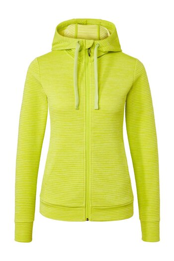 Tchibo Women Stripe Hooded Jacket, Lime Green