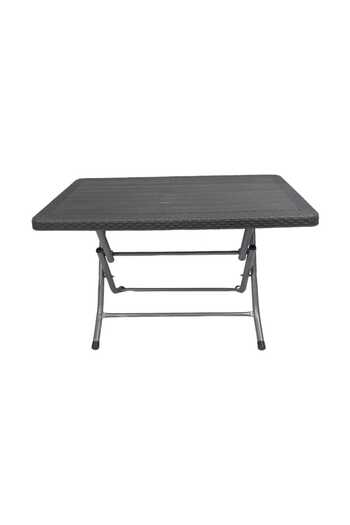 AR HOME Plastic Table with Iron Legs - 70X120 cm